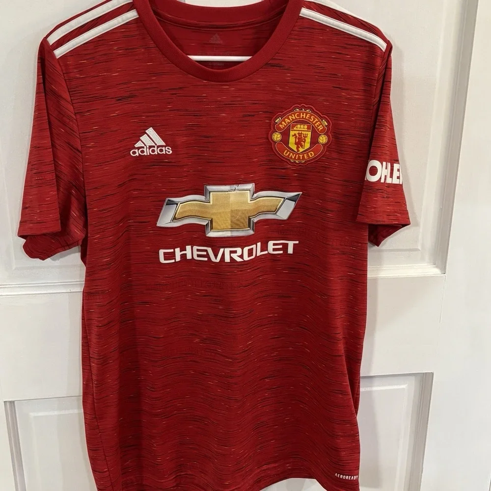 Rashford Manchester United Home football shirt 2020  2021 Adidas Mens Size Large